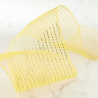 12 Pack: 5.5" x 15yd. Mesh Mustard Ribbon by Celebrate It™