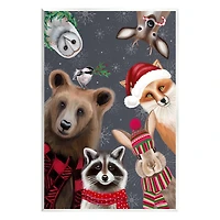 Stupell Industries Cozy Woodland Creatures Patterned Wall Plaque Art