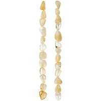 12 Pack: Citrine Chunk Beads by Bead Landing™