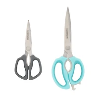 Farberware Aqua & Gray 2 Piece Shears Set