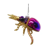 4" Purple Beetle Glass Ornament by Ashland®
