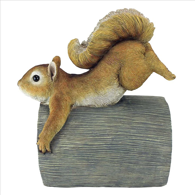 Design Toscano 10.5" Crash the Squirrel Gutter Guardian Downspout Statue