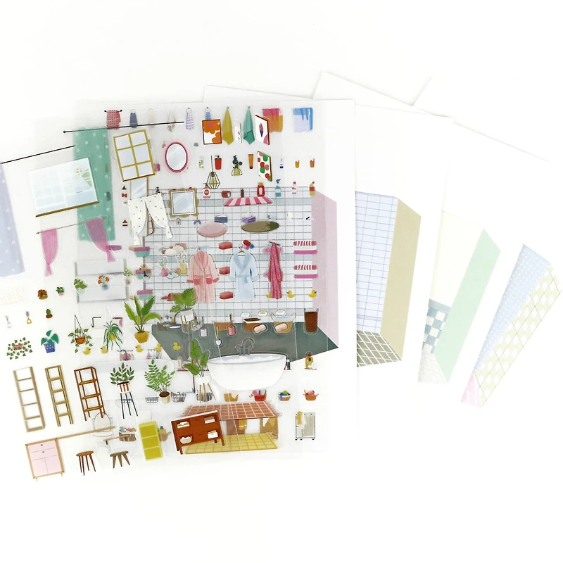 Bathroom Sticker Scene Kit by Recollections™