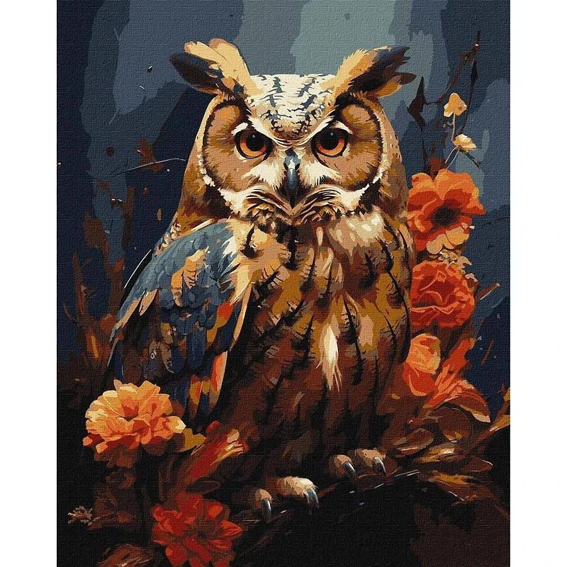 Ideyka Forest Owl Painting by Numbers Kit