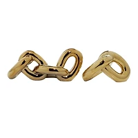 CosmoLiving by Cosmopolitan Gold Porcelain Glam Chain Sculpture Set