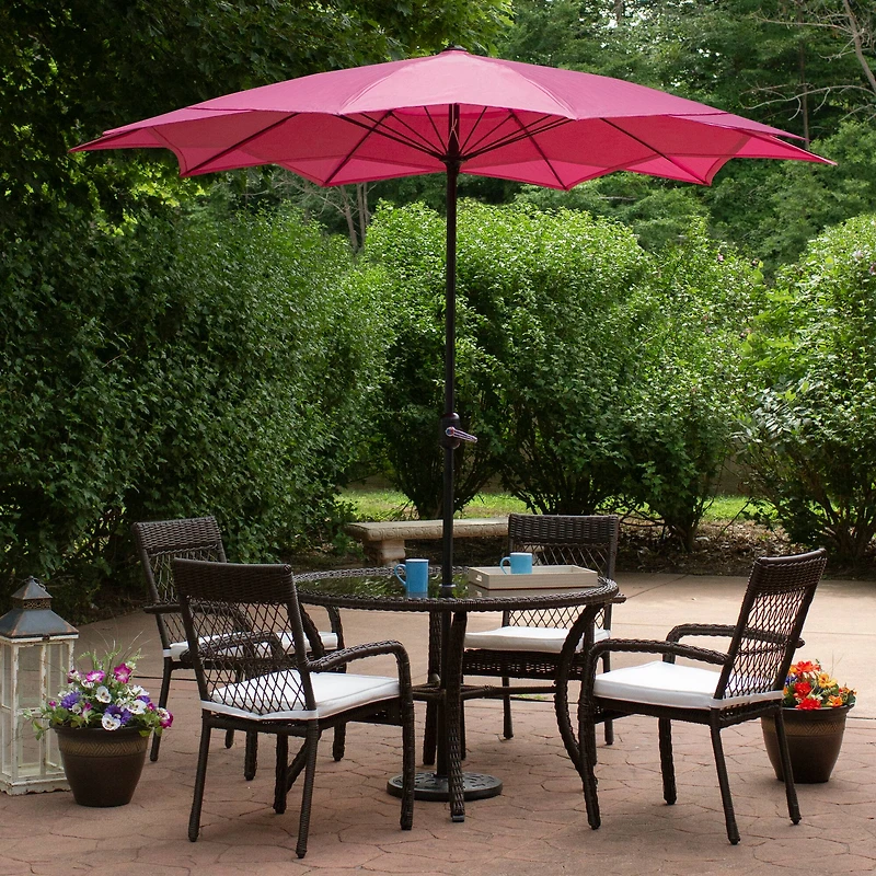 8.85ft. Outdoor Patio Lotus Umbrella