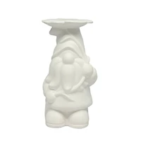 7" DIY Ceramic Gnome with Flower Vase by Make Market®