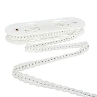 0.75" White Lace Trim with Beads by Celebrate It®