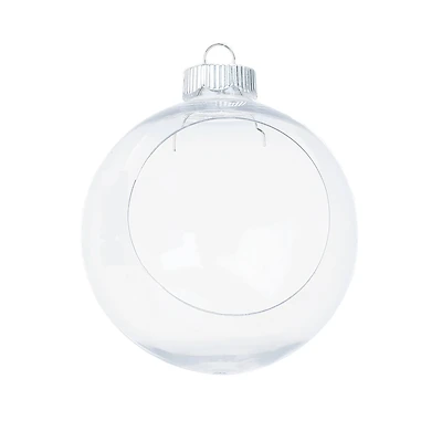 4" DIY Plastic Open Ball Ornament by Make Market®