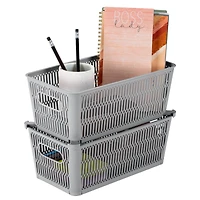 Simplify Slide 2 Stack It Small Storage Tote Baskets