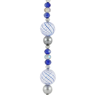 Lampwork Glass Stripe Round Beads by Bead Landing