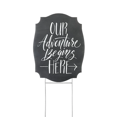 Hortense B. Hewitt Co.™ Our Adventure Begins Yard Sign