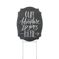 Hortense B. Hewitt Co.™ Our Adventure Begins Yard Sign
