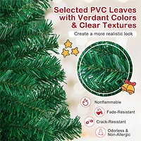 Costway 8ft. Unlit Green Pine Artificial Indoor/Outdoor Christmas Tree with Stand