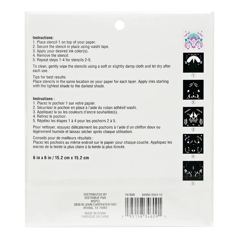 Moth Layering Stencils by Recollections™