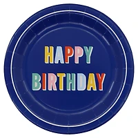 9" Blue Happy Birthday Paper Plates, 10ct. by Celebrate It™