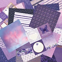 Craft Smith 12" x 12" Purple Possibilities Paper Pad, 48 Sheets