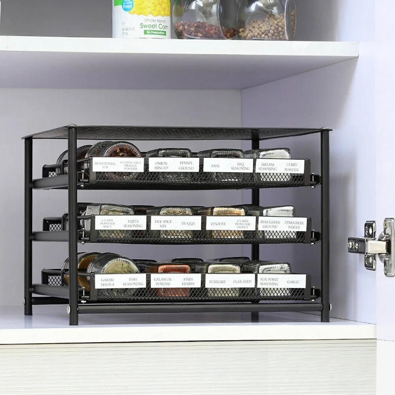 NEX™ 3-Tier 24-Bottle Spice Rack Organizer