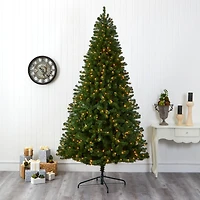 9ft. Pre-Lit Virginia Fir Artificial Christmas Tree, Clear Lights
