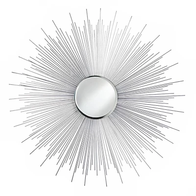 33" Silver Rays Mirror