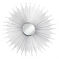 33" Silver Rays Mirror