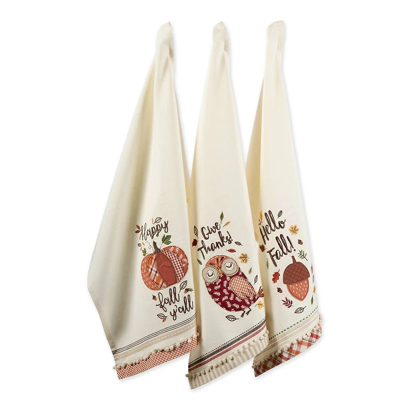 DII® Thanksgiving Cozy Picnic Plaid Dishtowel Set