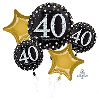 Sparkling Birthday Foil Balloon Bouquet