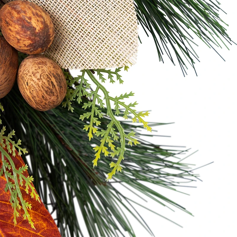 2.5ft. Autumn Harvest Mixed Berry & Pine Needle Teardrop Swag