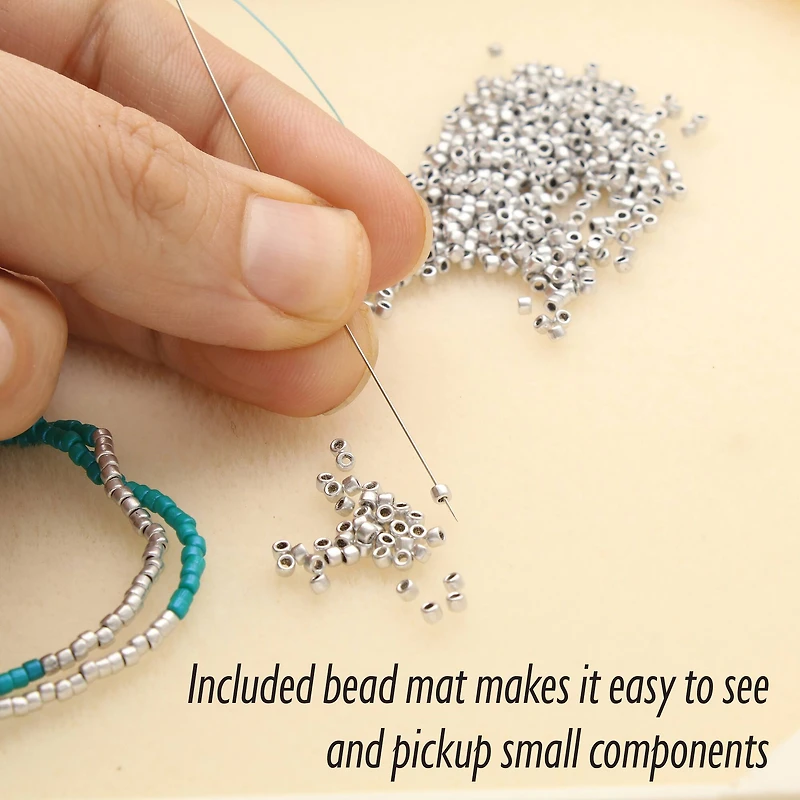 The Beadsmith® BASIC elements™ Small Funnel Tray with Mat