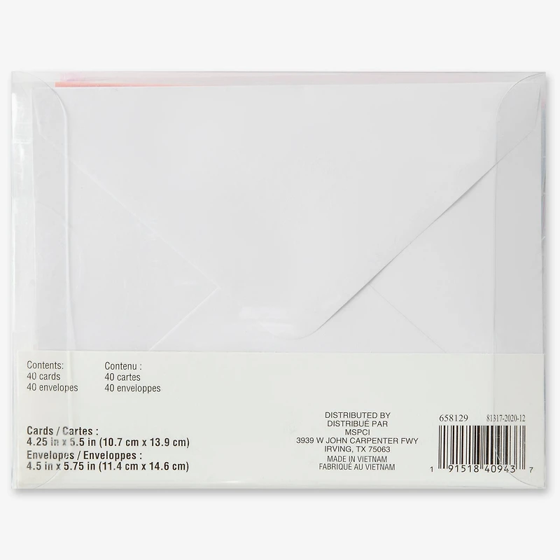 Shimmer Cards & Envelopes by Recollections™, 4.25" x 5.5"