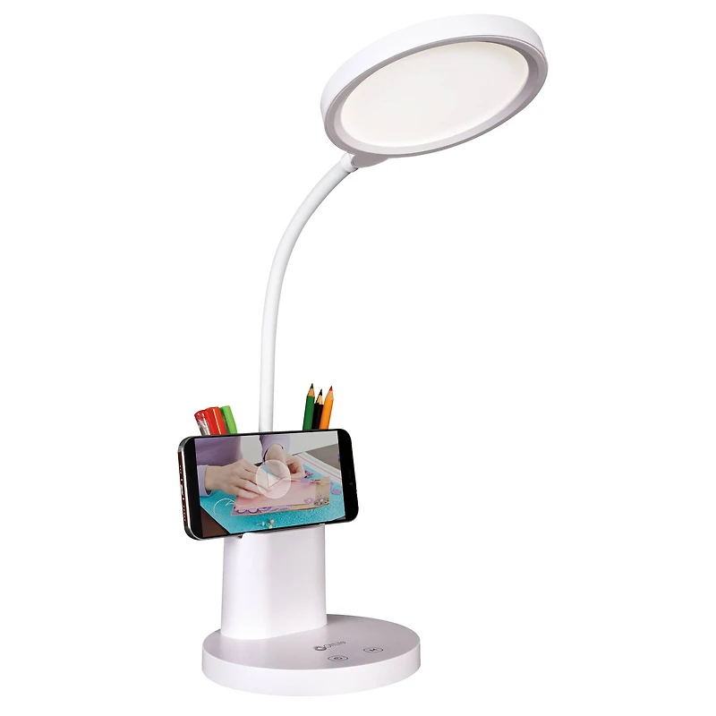 OttLite® Rechargeable LED Lamp with Phone Holder