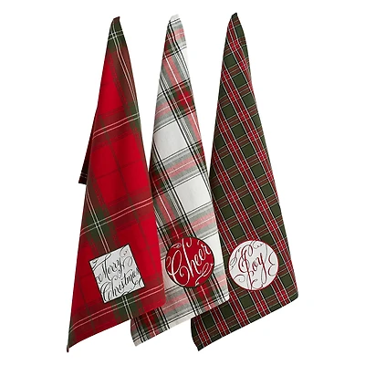 DII® Joyful Wishes Embellished Dishtowel Set