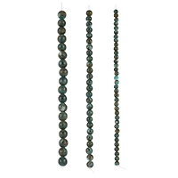 Blue Reconstituted Impression Jasper Round Bead Mix by Bead Landing™