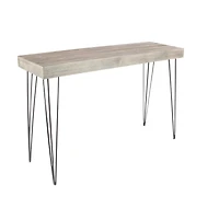 47" Brown Modern Wood Console Table