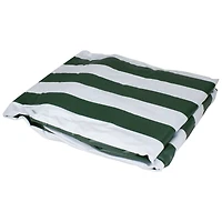 81" Green & White Stripes Reversible Lounge Chair Cover