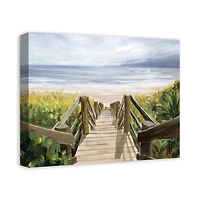 Coastal Boardwalk 20" x 16" Canvas Wall Art