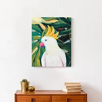 Cheerful Cockatoo 16" x 20" Canvas Wall Art