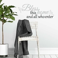 RoomMates Bless This Home Peel & Stick Wall Decals
