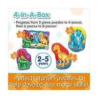 My First Puzzles - 4 In A Box - Dino: 20 Pcs