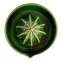 Hello Honey® 4" Green Cactus-Shaped Stoneware Juicer