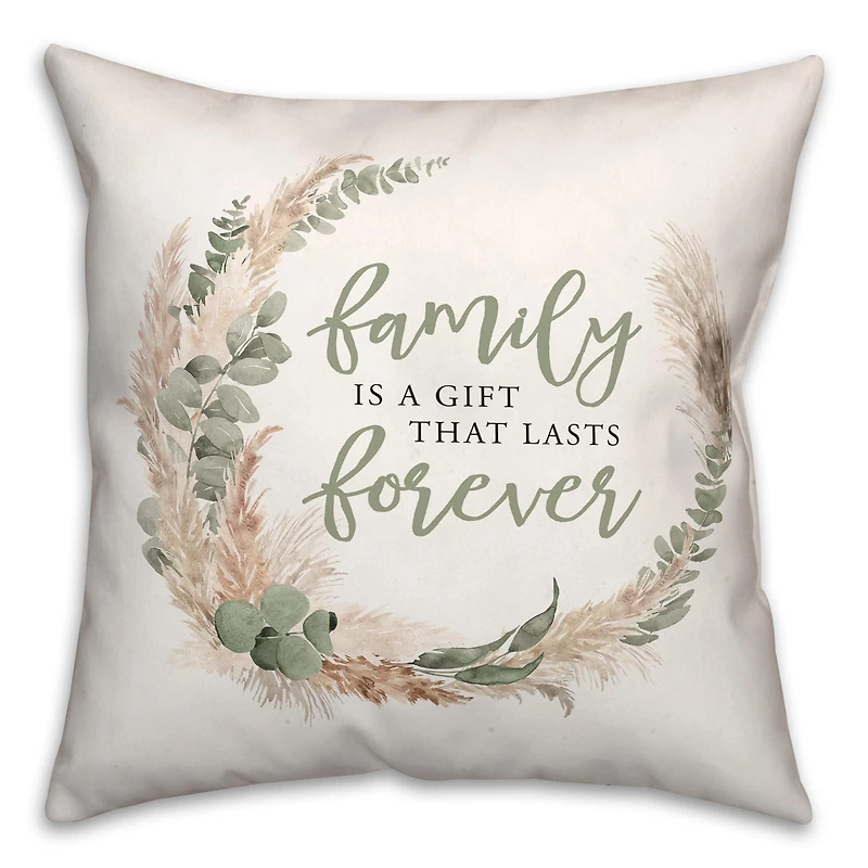 Family Forever 18" x 18" Throw Pillow