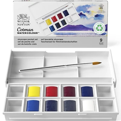 Winsor & Newton™ Cotman Watercolour™ 8 Color Skyscape Pocket Set
