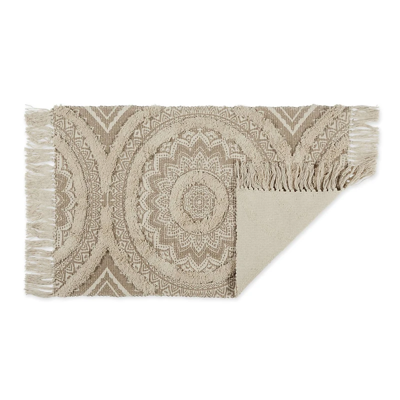 DII® Printed Natural Hand-Loomed Shag Rug