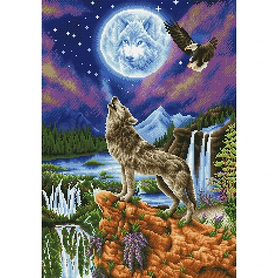 Diamond Dotz® Advanced Mystic Wolf Diamond Painting Kit