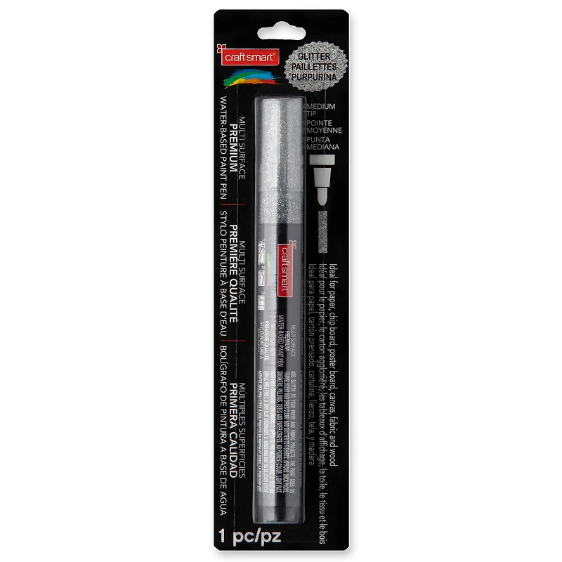 12 Pack: Glitter Medium Tip Premium Paint Pen by Craft Smart®