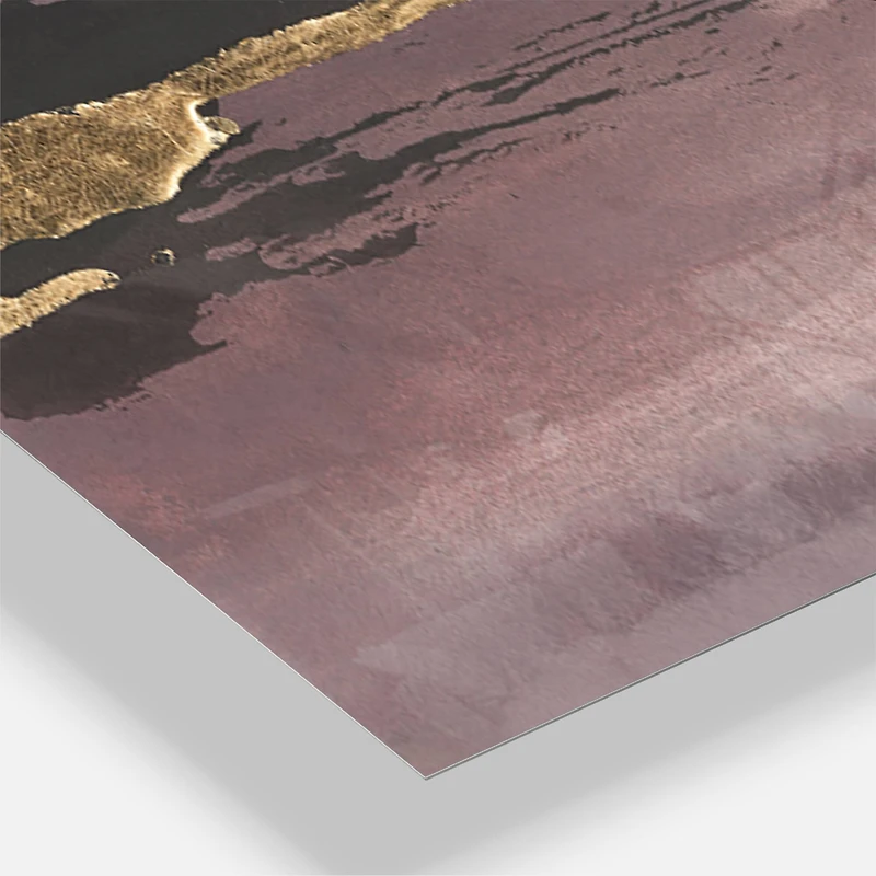 Designart 'Purple Glam Storm Iii Modern Multipanel Wall Clock