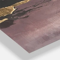 Designart 'Purple Glam Storm Iii Modern Multipanel Wall Clock