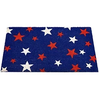 Patriotic Red, White & Blue Star Outdoor Doormat