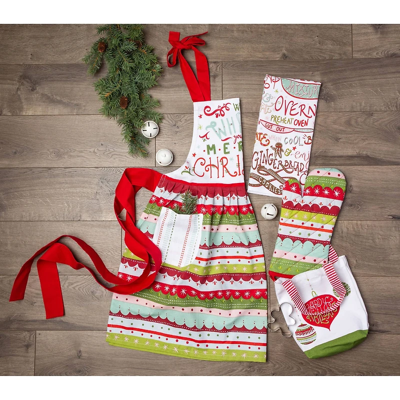 DII® Whisk Merry Christmas Skirt Apron