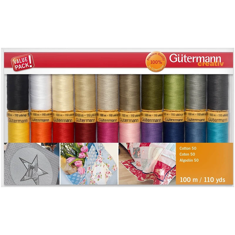 Gütermann Basics Cotton 50 Thread Set, 20ct.